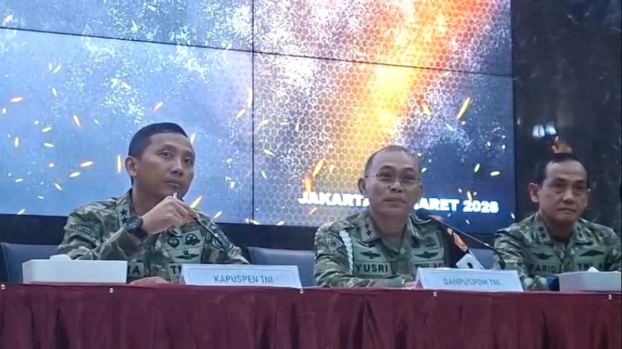 Anggota TNI Terlibat Penyiraman Air Keras terhadap Aktivis KontraS, Polisi dan TNI Lanjutkan Penyidikan Klapuspen TNI konferensi pers