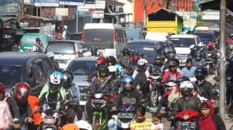 Macet parah garut