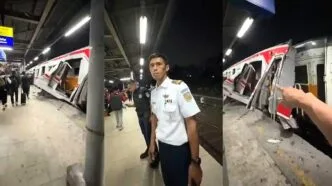 Masinis KA Argo Bromo Anggrek syok setelah tabrak KRLdi Bekasi Timur