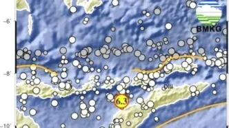 Gempa 6.3M di ntt 21 april
