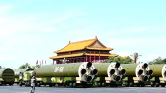 Ilustrasi nuklir misil milik china