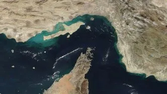 Ilustrasi selat hormuz