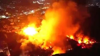 Kronologi Kebakaran dan Ledakan Hebat SPBE Cimuning Bekasi, Puluhan Rumah Hangus Terbakar Kebakaran spbe cimuning bekasi