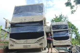 Rumah unik berbentuk bus di wonogiri