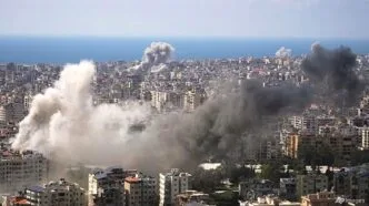 Serangan israel ke lebanon