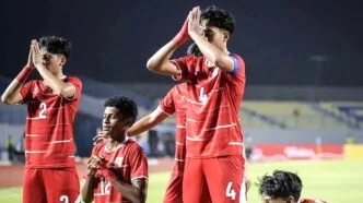 Timnas u17 menang atas timor leste