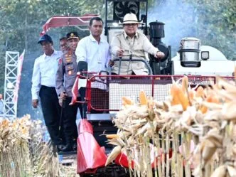 Dari Limbah Jadi Energi, Prabowo Kagum Briket Tongkol Jagung Buatan Polri