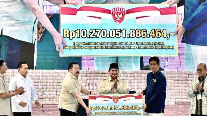 Kejagung Serahkan Rp 10,2 Triliun Uang Rampasan, Prabowo Apresiasi Kinerja Penegakan Hukum