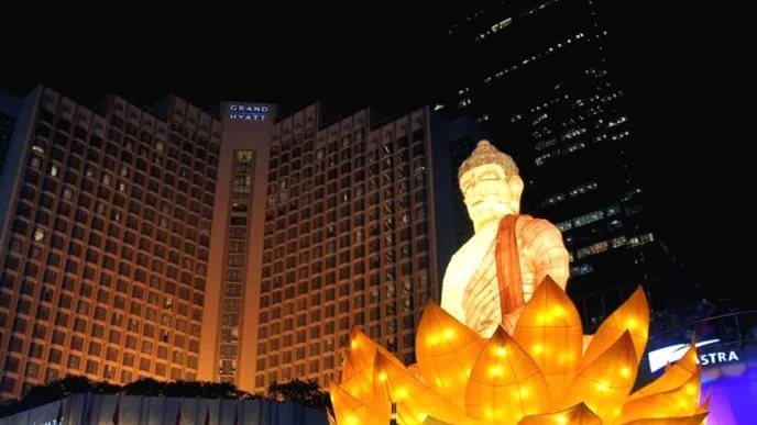 Illumination jakarta waisak 2026 bundaran hi
