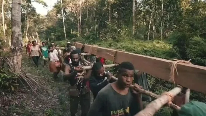Ilustrasi adegan dalam film pesta babi yang viral