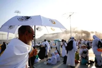 Ilustrasi kondisi jamaah haji di makkah