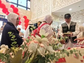 Jamaah haji indonesia tiba di makkah