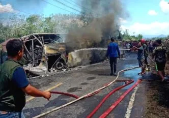 Kecelakaan bus ALS vs Truk Tangki 16 tewas