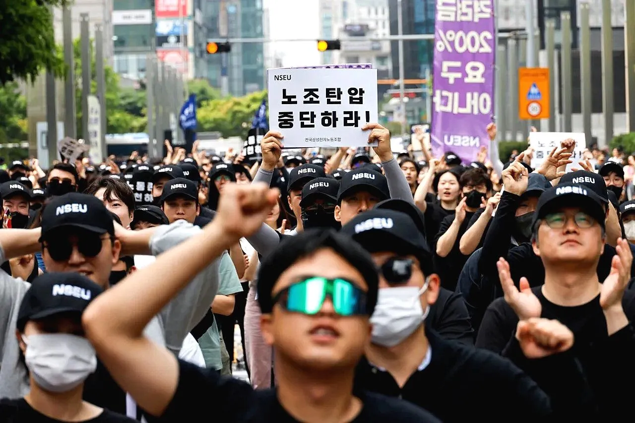 Samsung Korea Terancam Lumpuh! 48 Ribu Karyawan Siap Mogok Kerja Selama 18 Hari Mogok kerja samsung