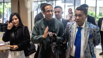 Nadiem makarim saat masih didampingi hotman paris