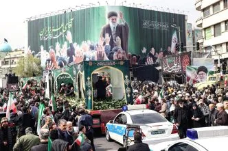 Pemakaman ayatollah khamenei iran