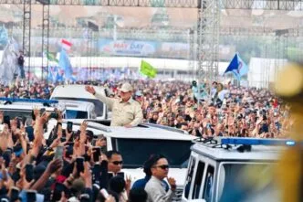 Prabowo di perayaan mayday