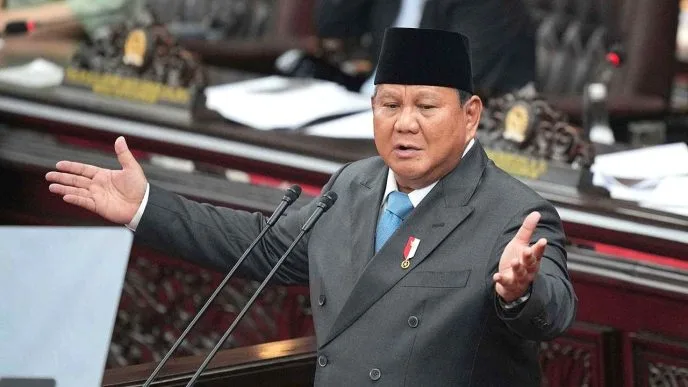 Prabowo pidato dpr