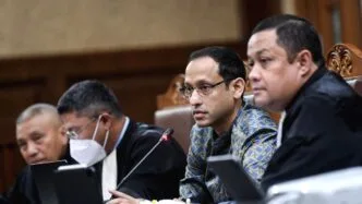 Sidang lanjutan chromebook nadiem makarim ricuh