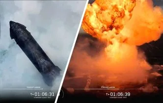 Starship Milik Elon Musk Meledak usai Mendarat di Samudra Hindia, SpaceX Tetap Klaim Misi Sukses Starship spacex meledak laut
