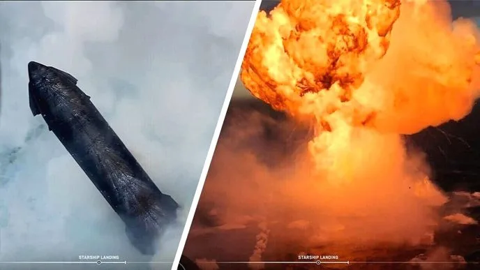Starship Milik Elon Musk Meledak usai Mendarat di Samudra Hindia, SpaceX Tetap Klaim Misi Sukses Starship spacex meledak laut