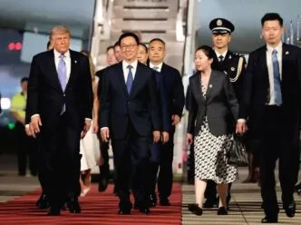 Trump tiba di china