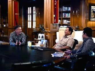 Bertemu Prabowo di Hambalang, John Herdman dan Erick Thohir Bahas Arah Baru Timnas Indonesia