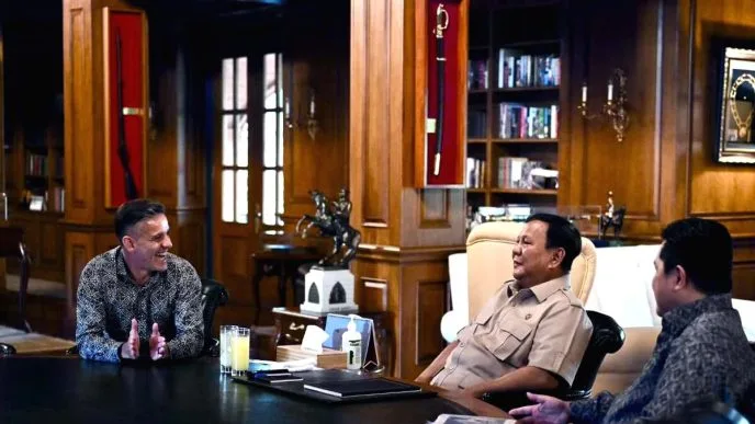 Prabowo Panggil John Herdman ke Hambalang, Masa Depan Timnas Indonesia Jadi Sorotan Bertemu Prabowo di Hambalang, John Herdman dan Erick Thohir Bahas Arah Baru Timnas Indonesia
