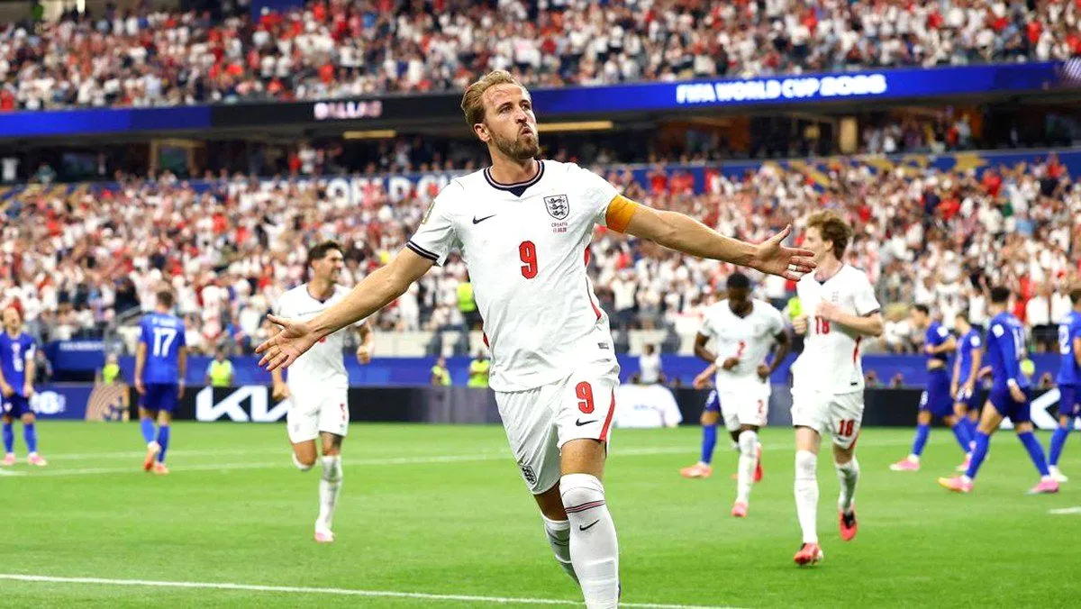 Inggris Awali Piala Dunia 2026 dengan Kemenangan Spektakuler 4-2 Lawan Kroasia, Harry Kane Borong Dua Gol Harry kane brace inggris