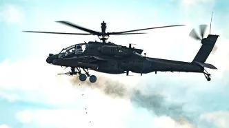 Helikopter apache as jatuh ditembak
