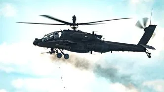 Helikopter apache as jatuh ditembak