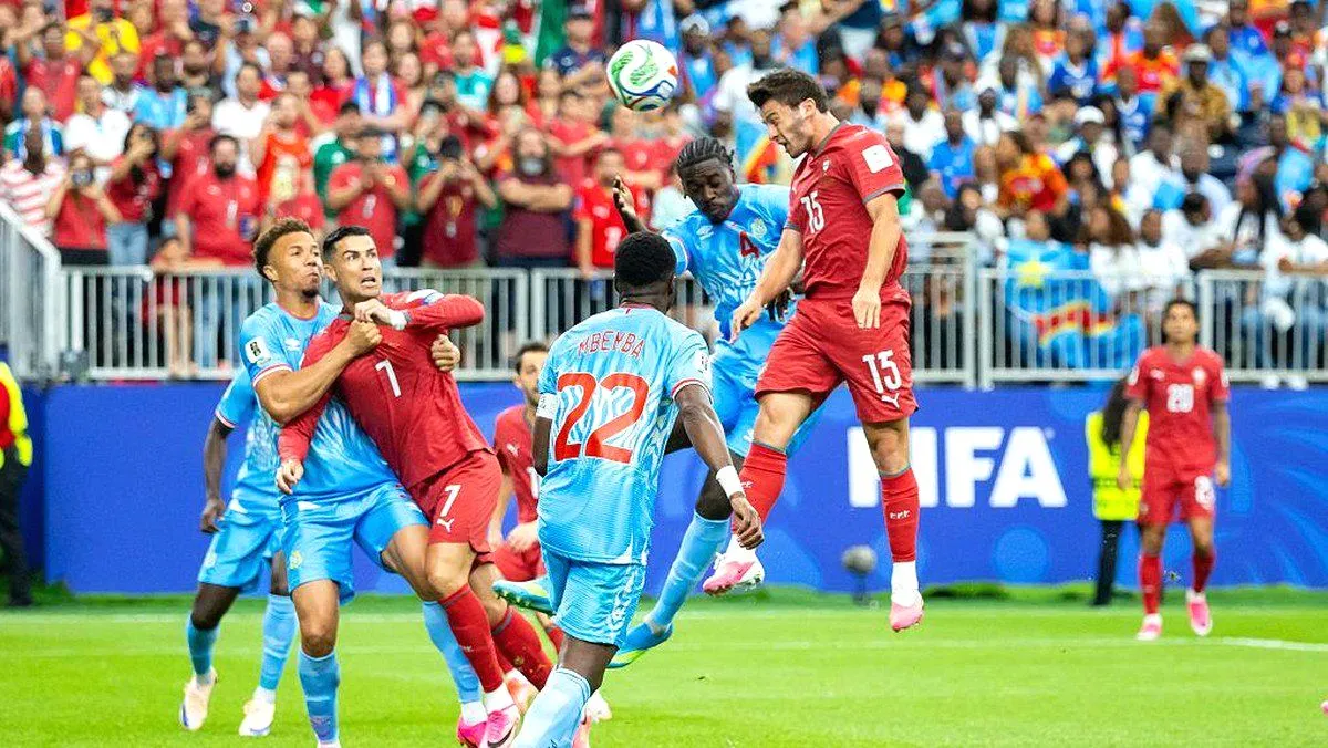 Portugal Ditahan Kongo 1-1, Komentar Pedas Gelandang Kongo untuk Cristiano Ronaldo Viral Joao neves gol portugal world cup
