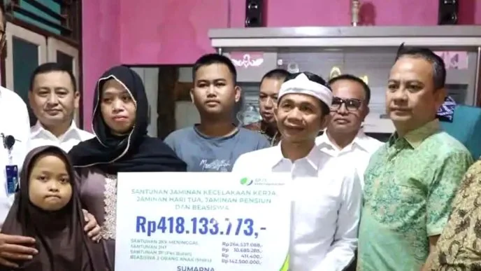 Ahli Waris Satpam Jatiluhur Terima Ratusan Juta dari BPJS Ketenagakerjaan, Ini Rinciannya