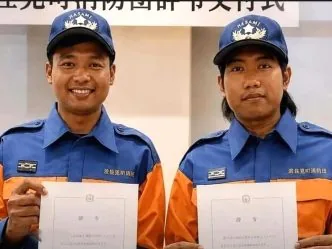 Hebat! Dua Pemuda Indonesia Dipercaya Jadi Anggota Damkar Sukarela di Jepang Kisah Denis dan Ahmad, WNI Pertama yang Bergabung dengan Korps Pemadam Kebakaran di Kota Hasami Jepang