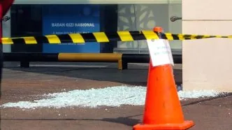 Kantor bgn kaca pecah jakarta