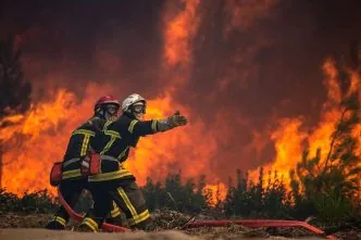 Sudah 2000 Korban Jiwa, Heatwave Eropa Makin Parah, Warga Berebut AC hingga Risiko Kebakaran Hutan Meningkat Kebakaran hutan prancis heatwave