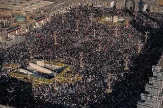 Pemakaman ali khamenei mashhad