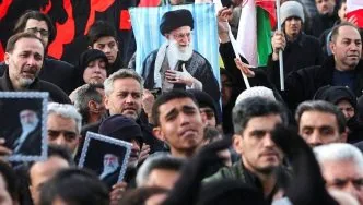 Pemakaman ayatollah khamenei teheran