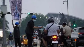 Kabut asap karhutla melanda Pekanbaru