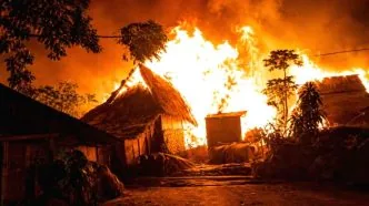 Kebakaran Desa Adat Sade di Lombok Tengah