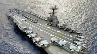 USS John F. Kennedy Aircraft Carrier Model