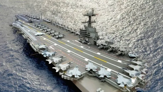 Pelaut AS Didakwa Pembunuhan Berat setelah Tembak-menembak Tewaskan Rekannya di Kapal Induk USS John F Kennedy USS John F. Kennedy Aircraft Carrier Model