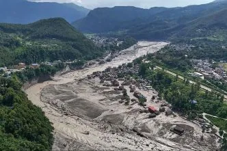 Banjir nepal tibet korban hanyut hingga india