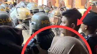 Bupati gowa temui massa demo