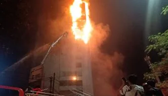 Kebakaran gedung bapenda jakarta gambir