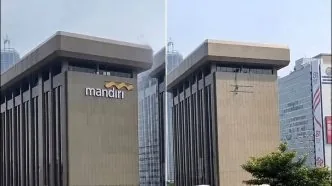 Bank Mandiri Panik? Logo Dicopot, Nasabah Berang, dan Krisis Kepercayaan Jelang Demo 27 Agustus Logo bank mandiri dicopot