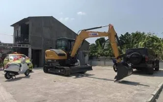 Mahar ekskavator di grobogan viral