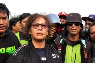 Massa relawan ojol jakarta kecewa ampb pulang