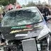 Mobil honda jazz tabrak penonton kotamobagu