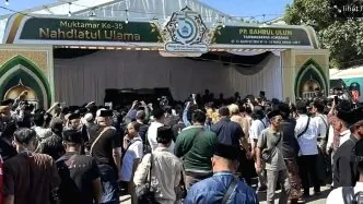 Perdebatan Syarat Ketua Umum PBNU Menyebabkan Ricuh hingga Adu Jotos di Depan Ruang Sidang Muktamar NU 35 ricuh